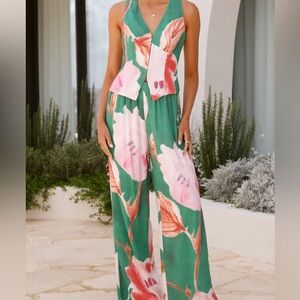 Billy J Linen Wild Orchid two piece set